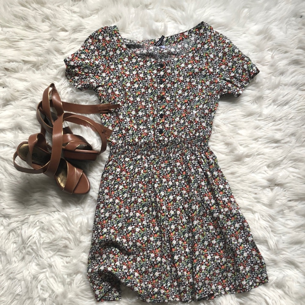 Floral dress.